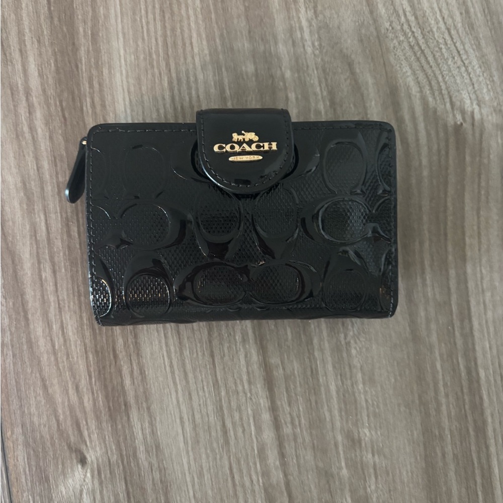 Coach Embossed Black Wallet